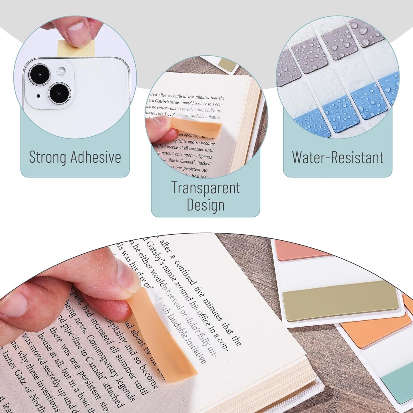 Mr. Pen- Sticky Index Tabs, 240 Pcs, Vibrant Sticky Tabs for Notebooks, Page Markers, Page Tabs for Binders, Page Tabs Sticky Tabs for Books, Notebook Tabs, Book Sticky Tabs for Notebooks