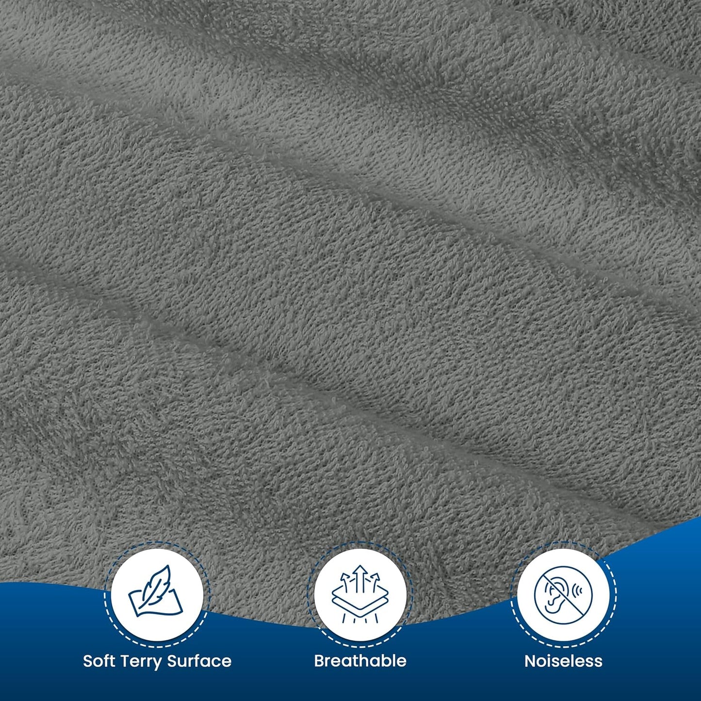 Twin Size Mattress Protector Waterproof, Premium 200 GSM Terry Mattress Cover, Soft & Breathable Bed Cover, Fitted Sheet Style Stretchable Deep Pockets 15" by Utopia Bedding (White)