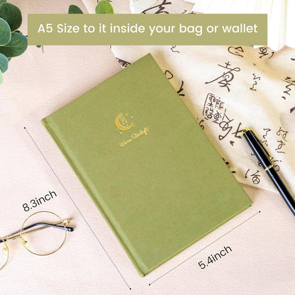 CAGIE 320 Pages Thick Hardcover Journaling Notebooks Vintage Leather Journal for Women Men A5 College Ruled Journals for Writing with Gift Box, 5.7 x 8.3 in, Blue