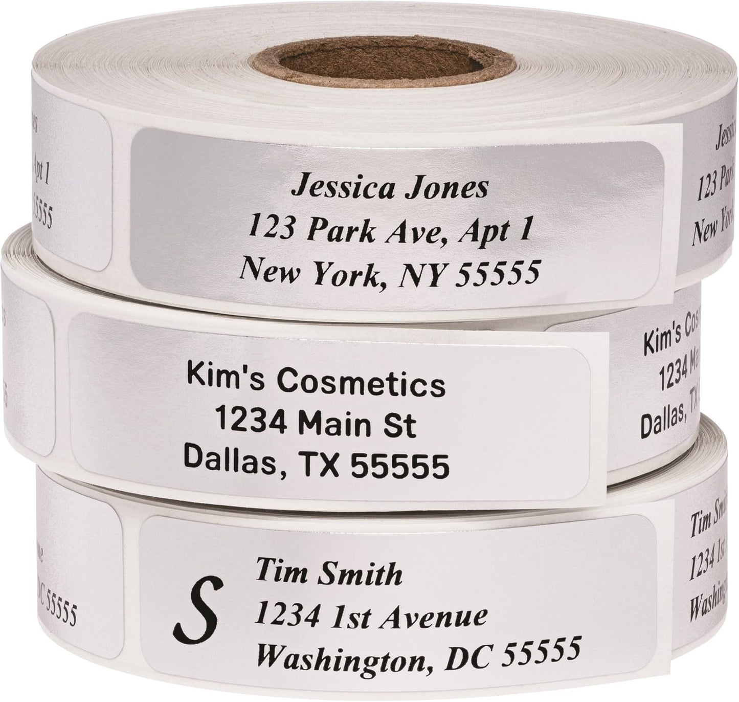 Return Address Labels - Roll of 500 Personalized Labels (White)