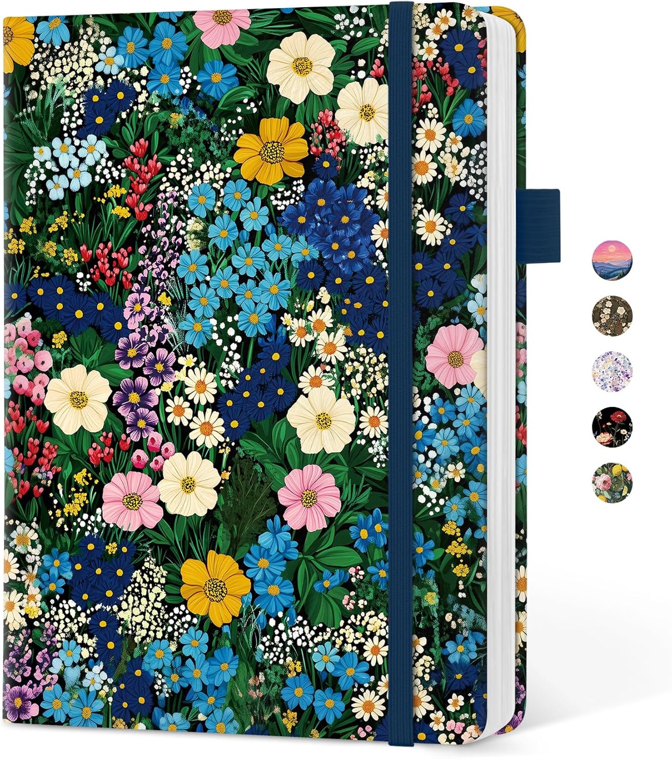 Taja Aesthetic Lined Journal for Women, Pretty 6" x 8" Notebook for Work & Note with 160 College Ruled Pages, Hardcover Leather Notebook for Journaling, Note Taking, Bible Study, Hummingbird