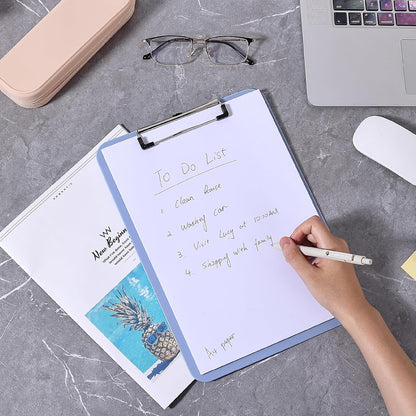 Mr. Pen- Plastic Clipboard, 12.5" x 9", 2 Pack, Clipboard Plastic, Low-Profile Metal Clip with Retractable Hanging Hole