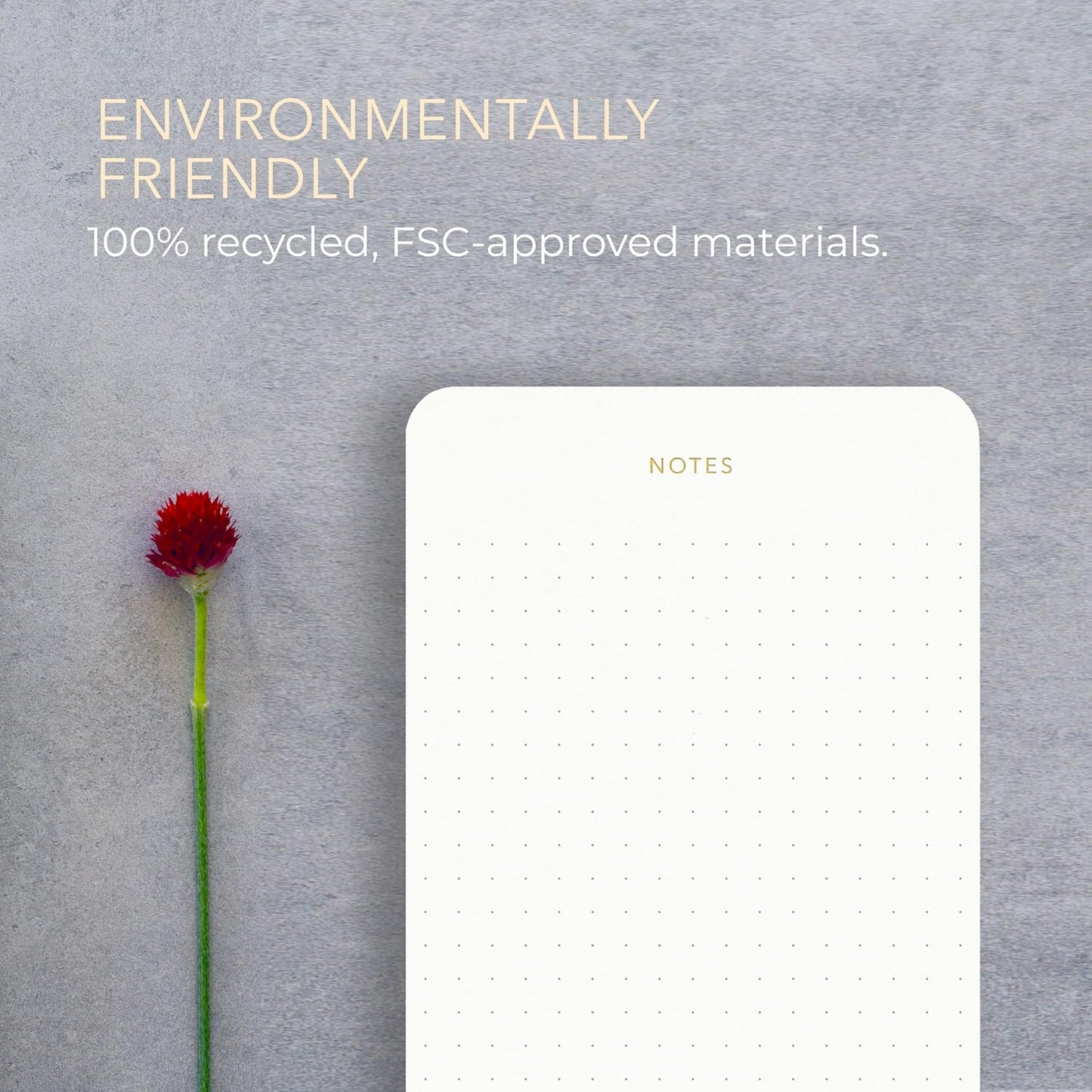 Pinesman - Elegant Desk Notepads for Professionals, Executive's Memo Pads, Minimalist, Gold Foiled, Lined Layout, 3 Pack, 225 Sheets Total (75 Each), 6.3" x 3.9”, 80 GSM, Eco-friendly, FSC™ Certified