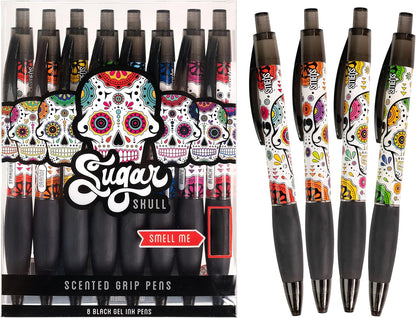 Glitter Gel Smens - Patented Gourmet Scented Colored Glitter Gel Ink Pens, Medium Point, 8 Count - Fun, Cute, Cool, Smelly Pens for Kids