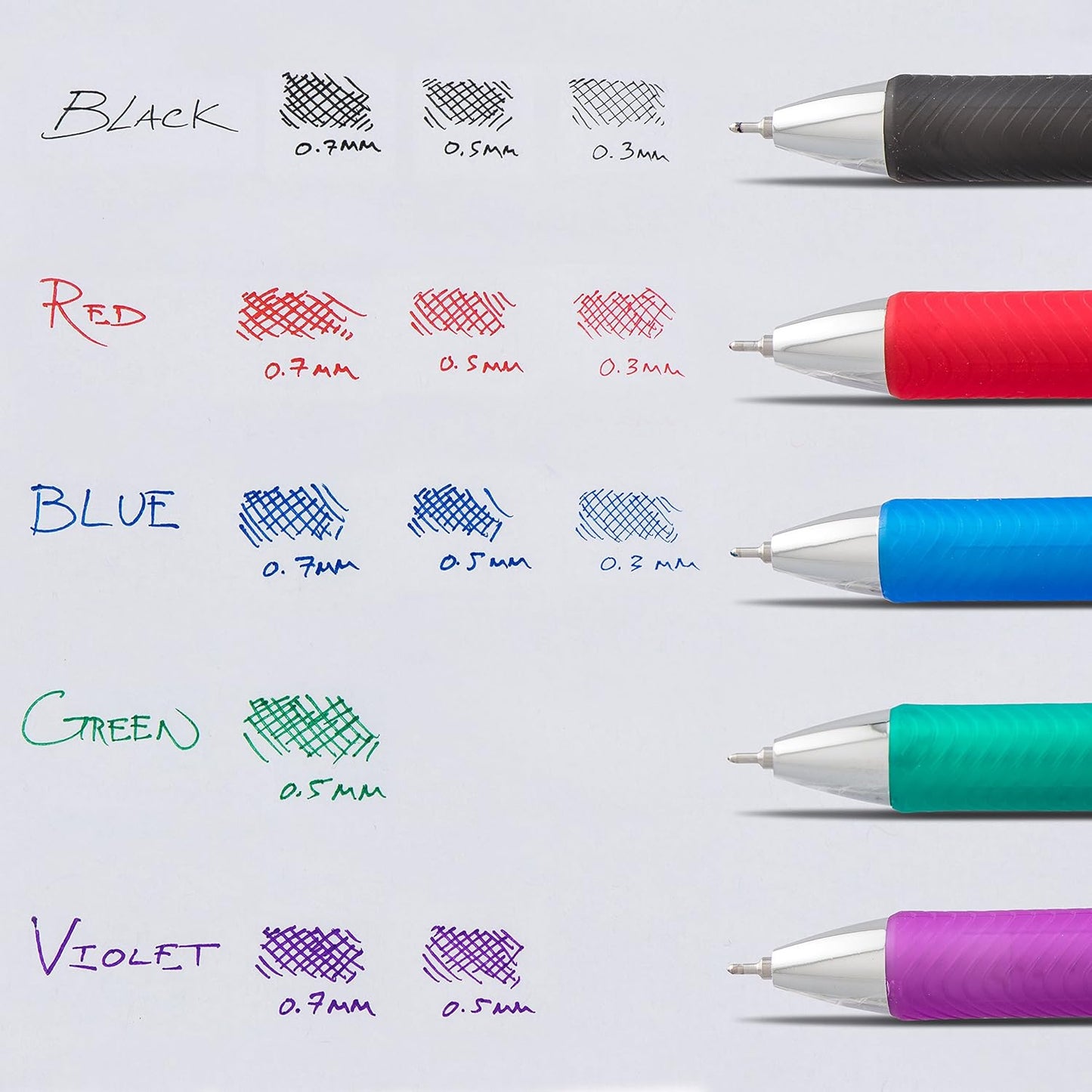 PENBLN75C - Pentel EnerGel Needle Tip Liquid Gel Ink Pens