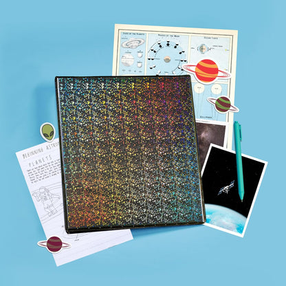 Avery Luxe Collection Durable Holographic 3 Ring Binder, Customizable View Cover, 1 Inch Round Rings, 1 Holographic Black Binder (03225)