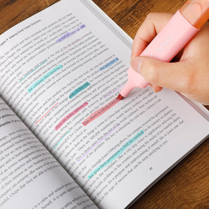 Mr. Pen- Pastel Highlighters, 8 Pack, Highlighters with Firm Chisel Tip, Quick Dry & Non-Toxic, No Bleed on Standard Paper, Ideal for Highlighting, Underlining, Journaling & Coloring