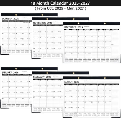 2026-2027 Desk Calendar – Run Now to MAR. 2027, 18 Monthly Desk Calendar 2026-2027 Large, 17'' x 12'', Best Desk/Wall Calendar 2026 with To-do Lists, Desk Pad, Ruled Blocks, Corner Protectors