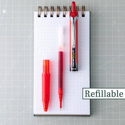 PILOT Precise V10 RT Refillable & Retractable Rolling Ball Pens, Bold Point, Black Ink, 12-Pack (13450)