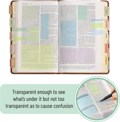 Mr. Pen- Transparent Sticky Notes Set, 1650 Sheets, Transparent Sticky Notes Tabs for Bible Study, Office, School, Planning, Journaling & Organization