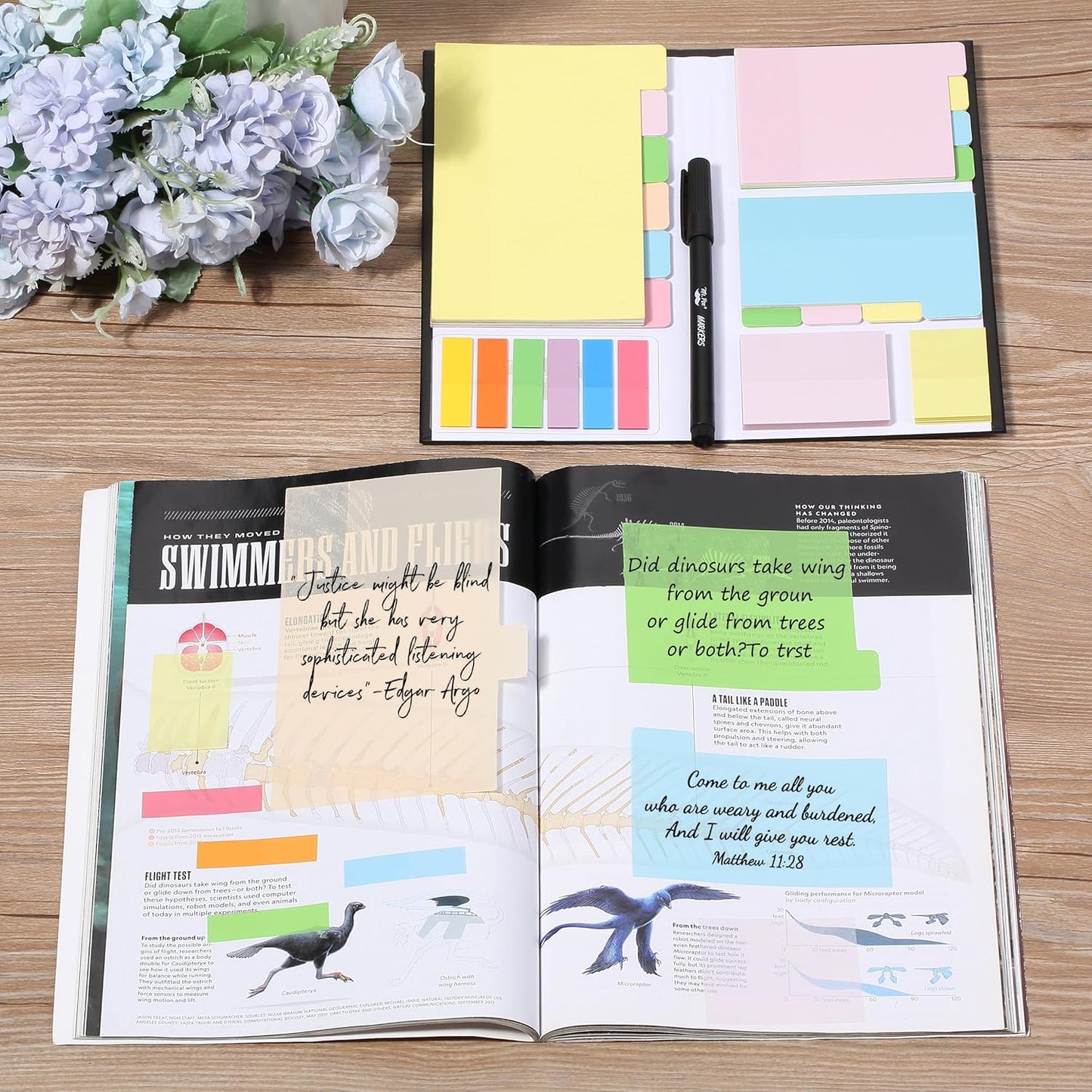 Mr. Pen- Sticky Notes Set, 410 Pack, Ruled, Dotted & Blank Notes with 150 Index Tabs, Divider Sticky Pads for Bible Study, Office, School, Planning, Journaling & Organization