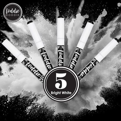 Loddie Doddie Liquid Chalk Markers - 8-Pack, 6mm Dual Tips - Chalk Markers for Blackboard & Chalkboard Paint - Washable Window Pens for Glass - Erasable Pens
