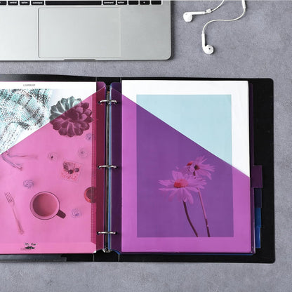 Mr. Pen- Binder Dividers with Pockets and Tabs, 1 Set, 8 Tabs/Set, Colorful, 3 Ring Binder Dividers with Tabs and Pockets on Both Sides