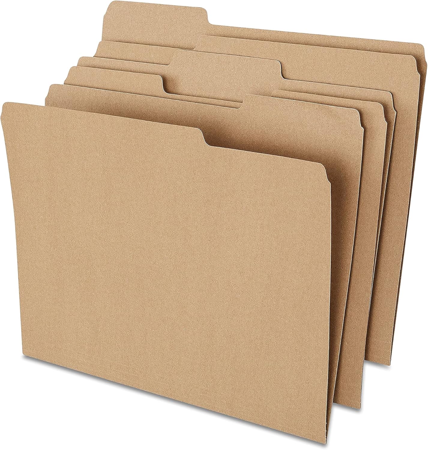 Staples File Folders, Letter Size, 1/3‑Cut Tabs, Purple, Durable 10.5‑Point Paper Stock, 100/Pack