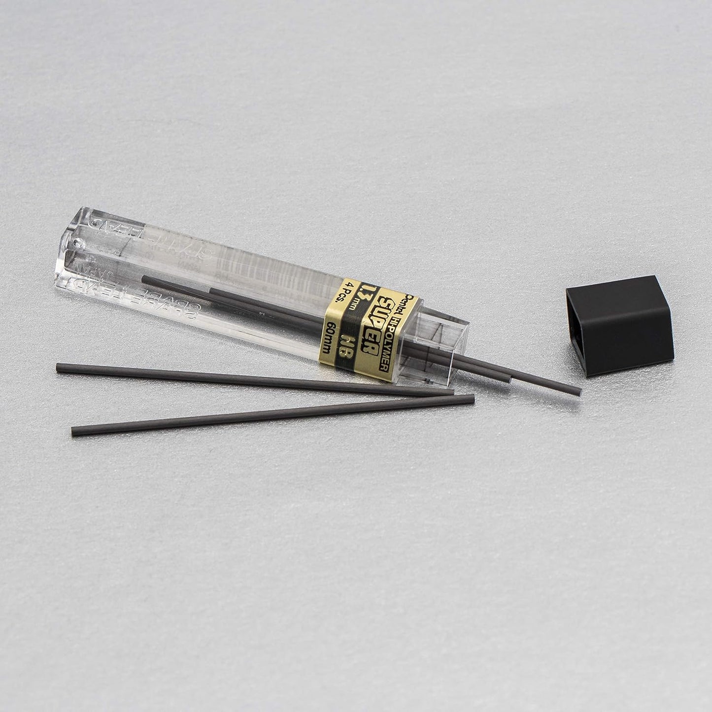 Pentel PentelCH13BPHB2 Super Hi-Polymer Lead Refill (1.3mm) HB, 8Pcs/Tube, 2Pk