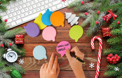 Heart Sticky Notes 3x3 in, 8 Pads, Super Cute Bright Color Strong Adhesive Post, Clean Removal, 82 Sheets/pad
