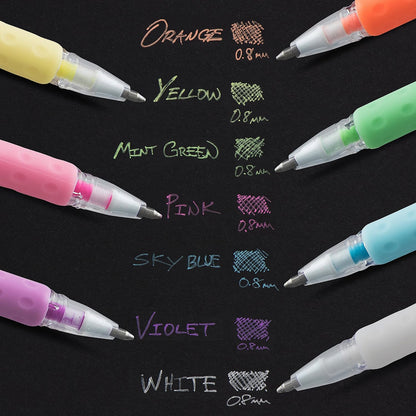 Pentel Sparkle Pop Metallic Gel Pen, (1.0mm) Bold Line, Assorted Colors, Pack of 8 (K91BP8M)