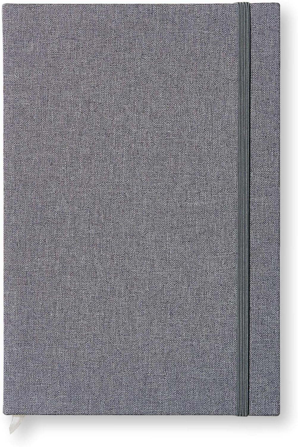 Portage Blank Hardcover Aesthetic Notebook Writing Journal – Bleed-Proof Paper Notepad for Journaling, High GSM, A5 Notebook, Cream Pages - Salmon, 6 x 8.5 Inches, 224 Pages