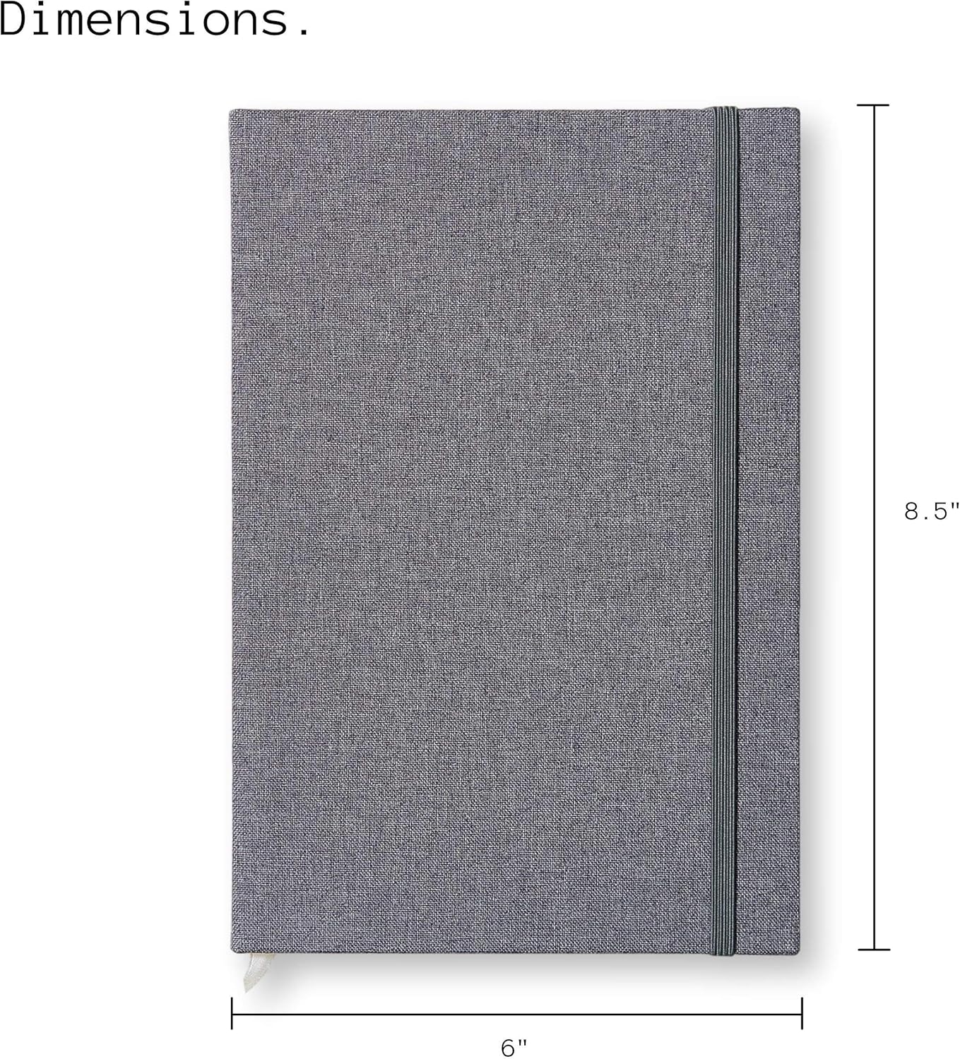 Portage Blank Hardcover Aesthetic Notebook Writing Journal – Bleed-Proof Paper Notepad for Journaling, High GSM, A5 Notebook, Cream Pages - Salmon, 6 x 8.5 Inches, 224 Pages