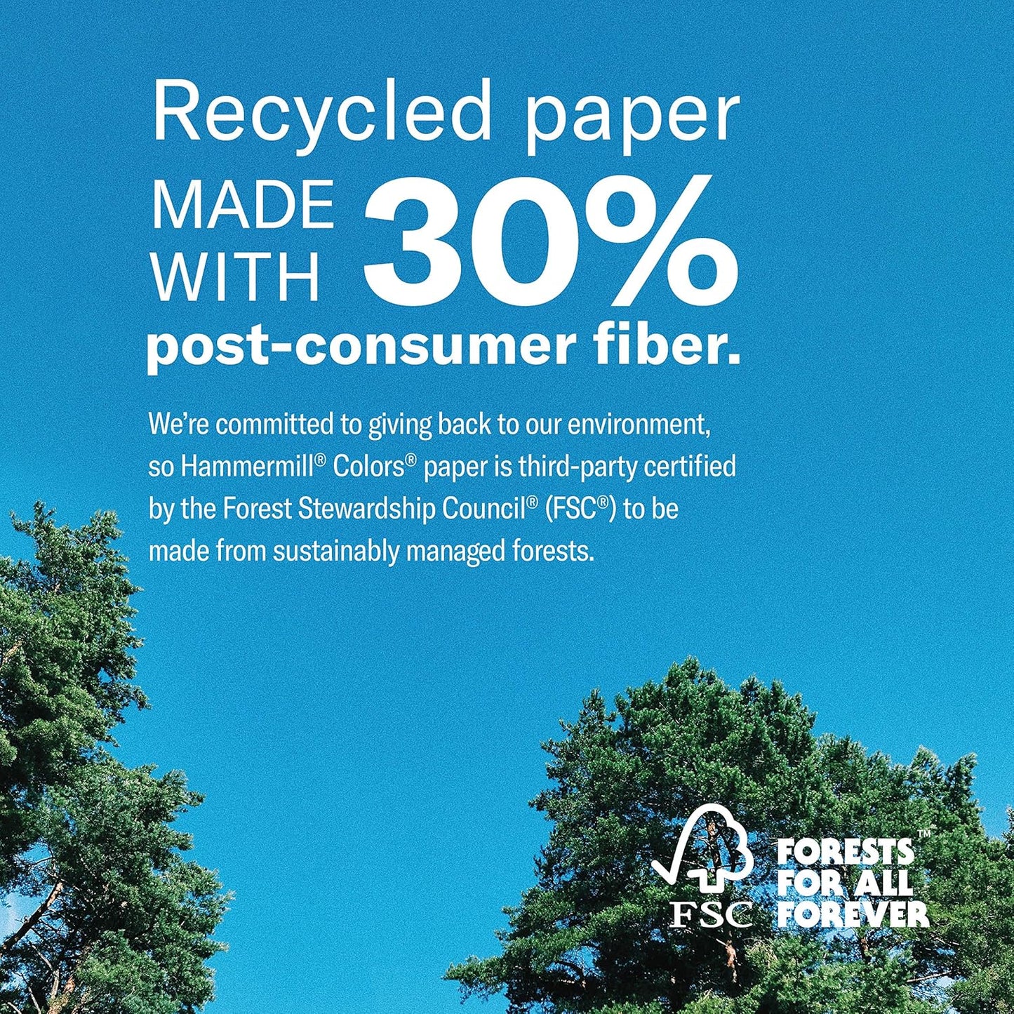 Hammermill Colored Paper, 24 lb Blue Printer Paper, 8.5 x 11 - Made in the USA, Pastel Paper, 103671R-1 Ream (500 Sheets)