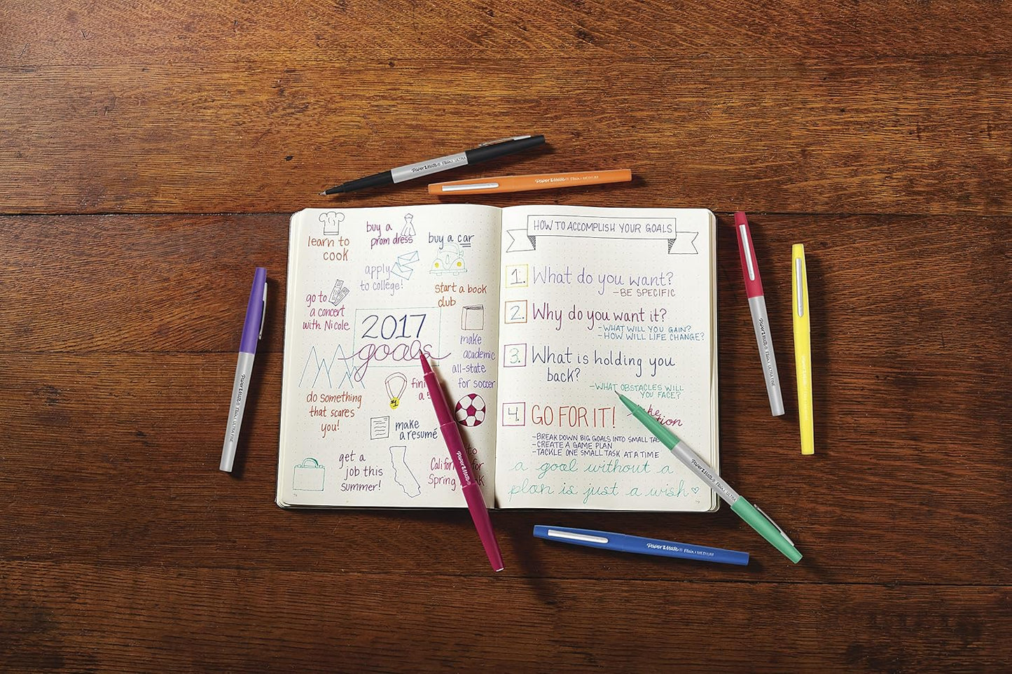 Paper Mate Flair Felt Tip Pens, Ultra Fine Point (0.4mm), Black Ink, 12 Count - Office Supplies, No Bleed, For Precise and Expressive Writing