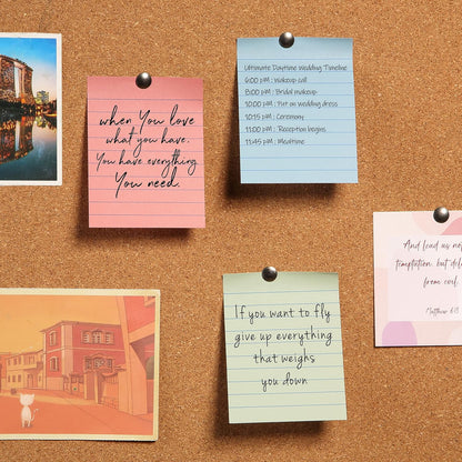 Mr. Pen- Lined Sticky Notes, 3" x 3", 12 Pads, 60 Sheets/Pad, Morandi Color, Bulk Sticky Notes with Lines, Ruled Post Stickies, Memo Pads, Self-Stick Note Pad for Office, School, Home, Study