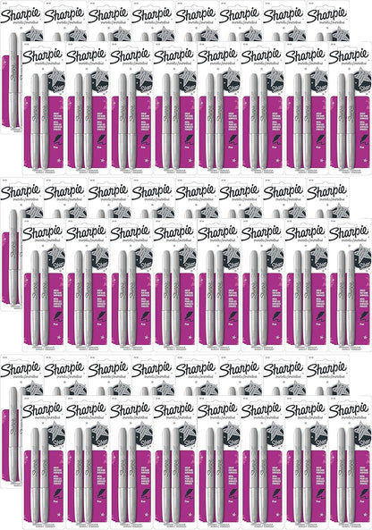 Sharpie Metallic Permanent Markers, Fine Point, Silver, 2 Count - For Black Paper or Dark Surfaces, Arts & Crafts, Posters