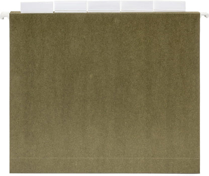 Blue Summit Supplies 25 Pack Extra Capacity Hanging File Folders Letter Size, Expandable Hanging File Folders, Heavy Duty 2 Inch Expansion, Designed for Wide, Bulky Files and Charts