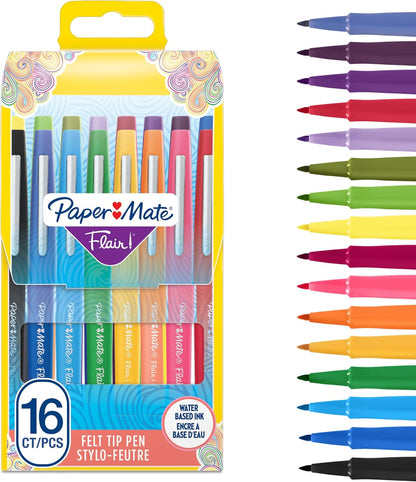 Flair Original Fibre Tip Pen Medium 1.0mm Special Pack of 14