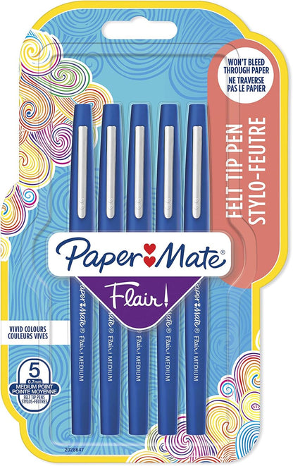 Flair Original Fibre Tip Pen Medium 1.0mm Special Pack of 14