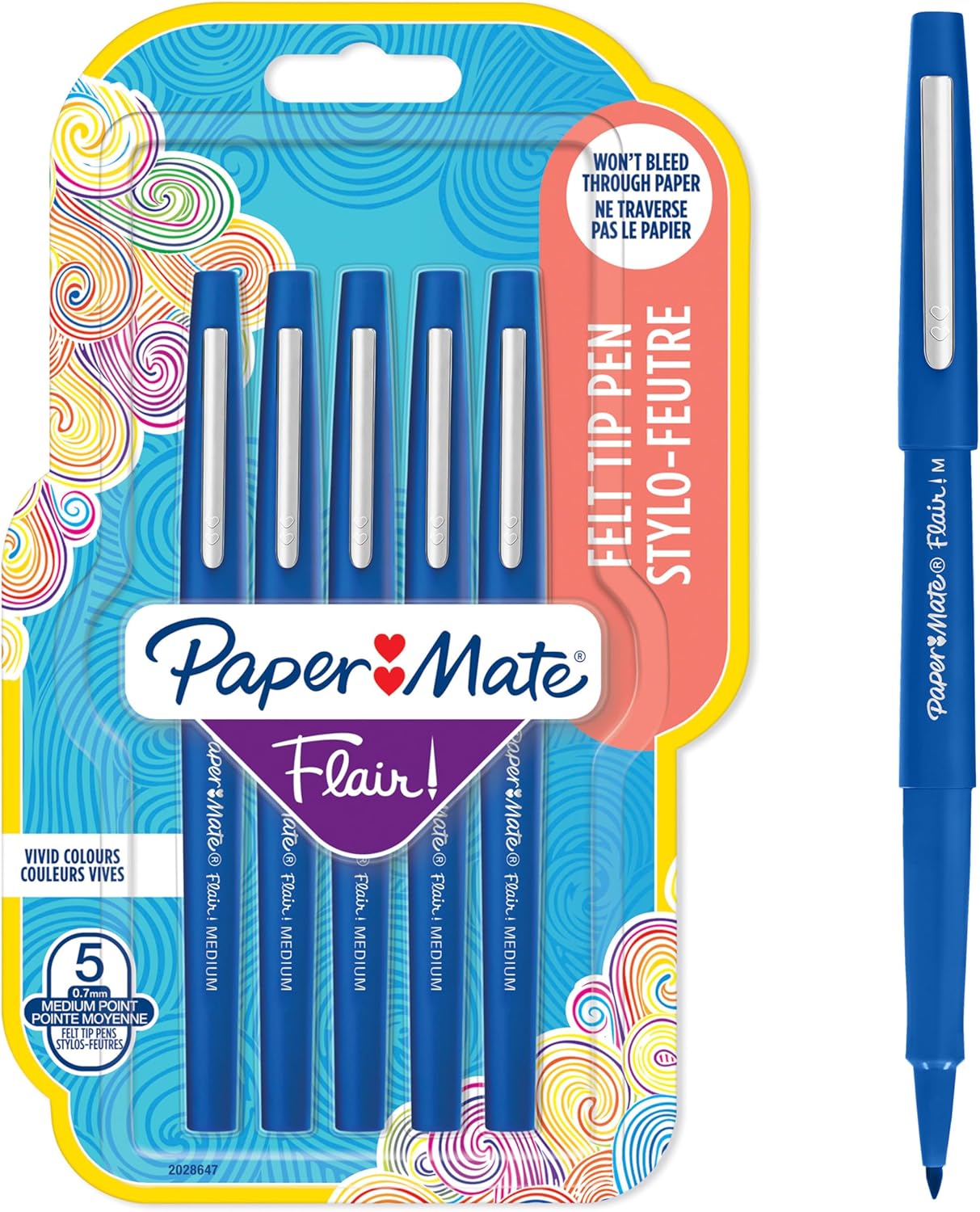 Flair Original Fibre Tip Pen Medium 1.0mm Special Pack of 14