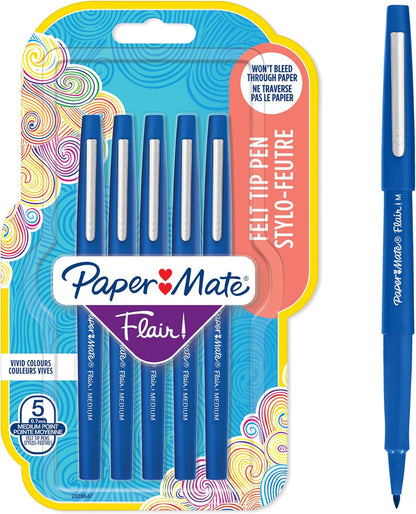 Flair Original Fibre Tip Pen Medium 1.0mm Special Pack of 14