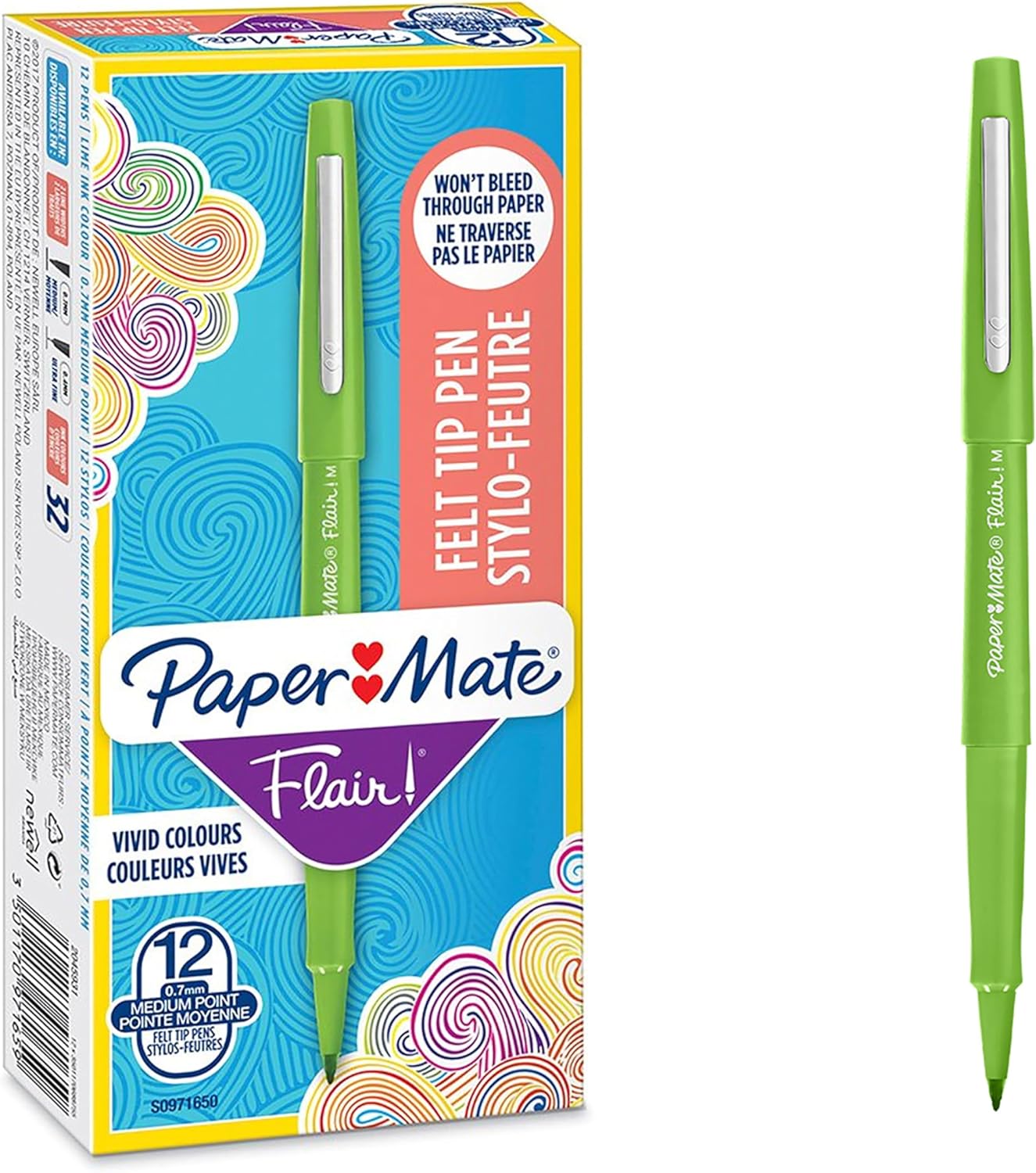 Flair Original Fibre Tip Pen Medium 1.0mm Special Pack of 14