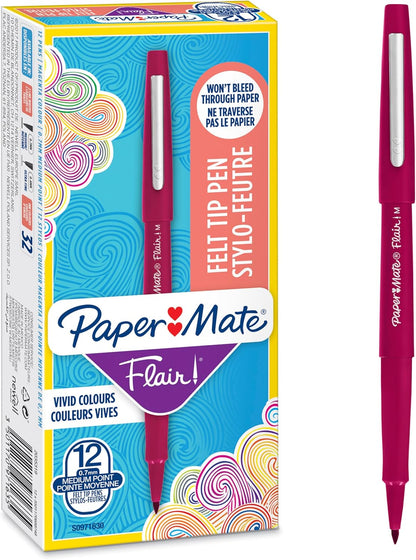 Flair Original Fibre Tip Pen Medium 1.0mm Special Pack of 14