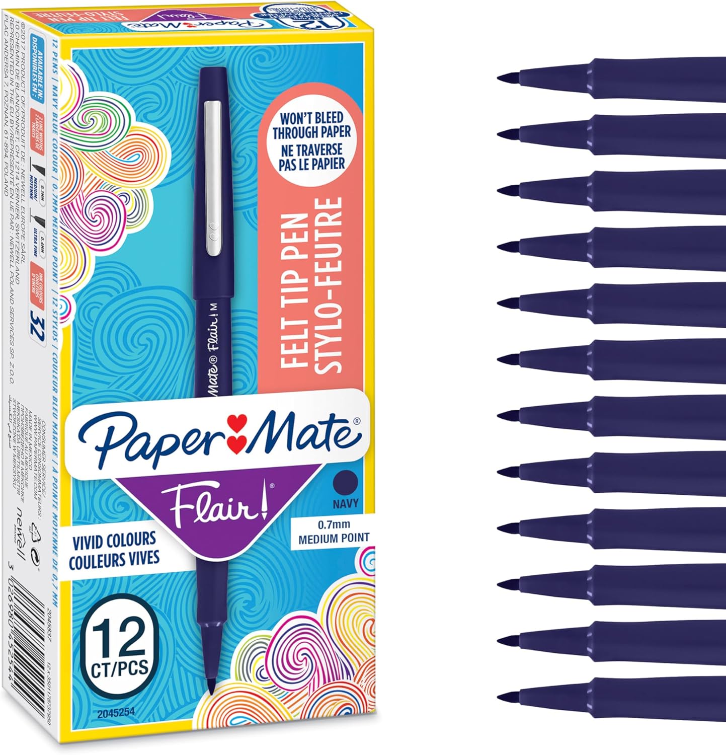 Flair Original Fibre Tip Pen Medium 1.0mm Special Pack of 14