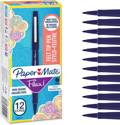 Flair Original Fibre Tip Pen Medium 1.0mm Special Pack of 14