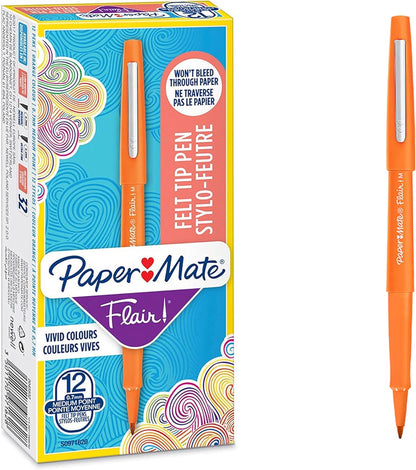 Flair Original Fibre Tip Pen Medium 1.0mm Special Pack of 14