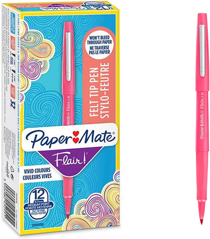 Flair Original Fibre Tip Pen Medium 1.0mm Special Pack of 14