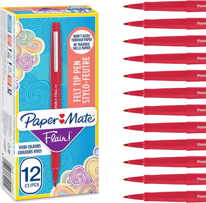 Flair Original Fibre Tip Pen Medium 1.0mm Special Pack of 14