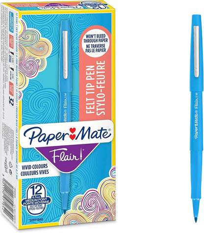 Flair Original Fibre Tip Pen Medium 1.0mm Special Pack of 14