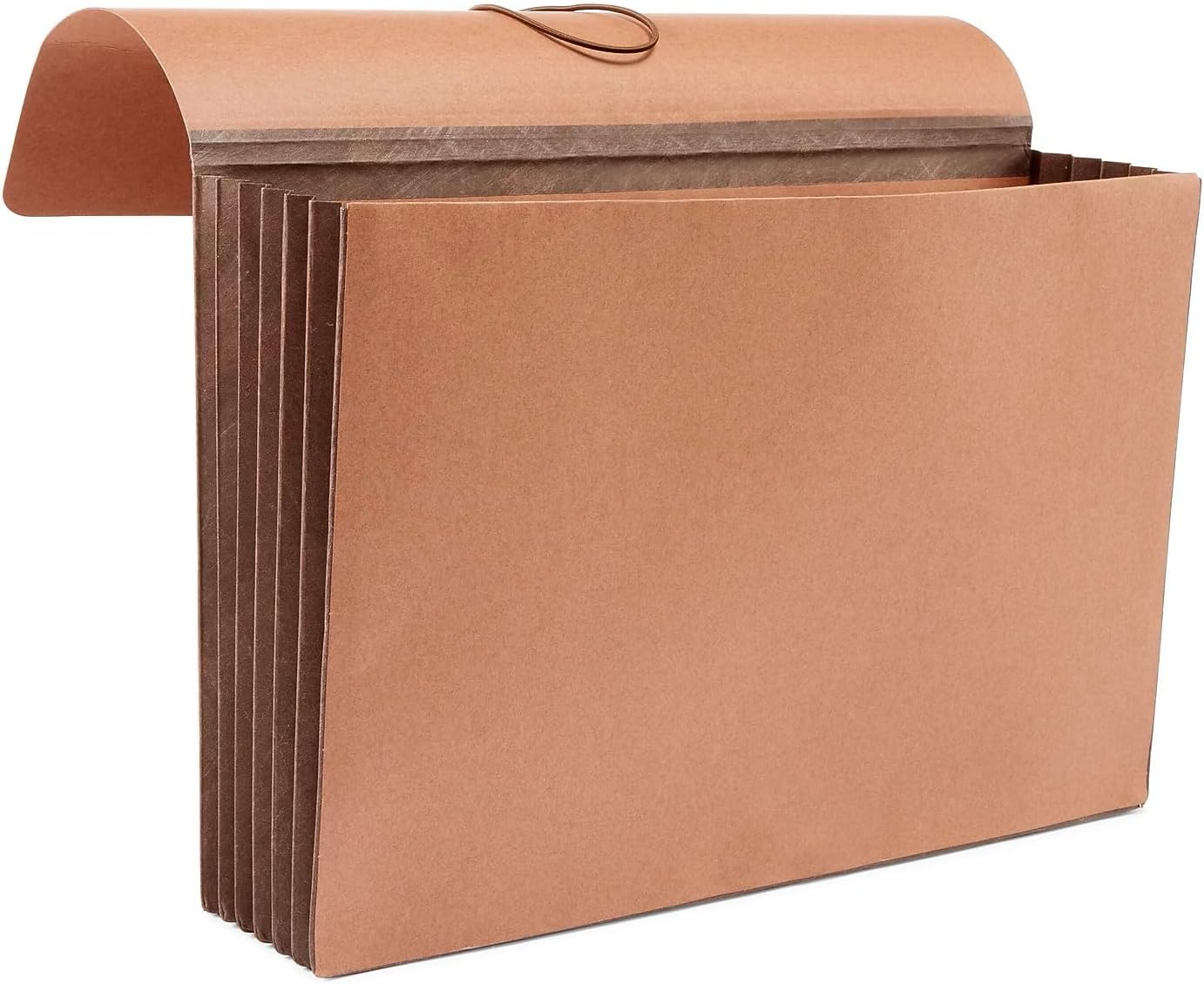 Rip-Proof Heavy-Duty Wallet with Fully Lined Tyvek Gussets, 5 1/4" Expansion, Legal Size, Brown, 2/Pack