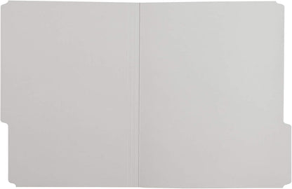 Hanging File Folders, Letter Size, Aqua, 25-Pack and File Folders, Letter Size, 1/3 Cut Tab, Gray, 36-Pack Bundle