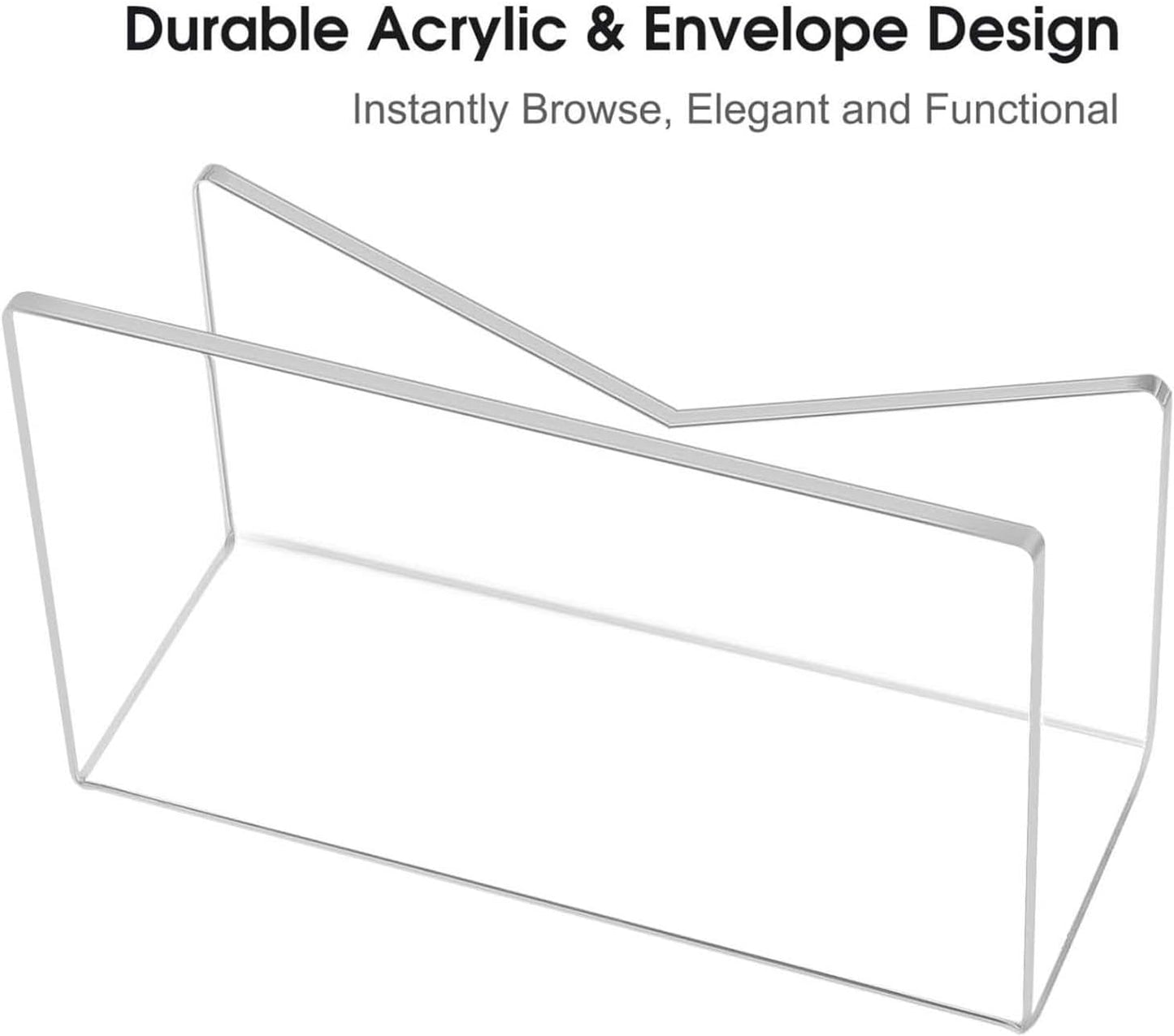 Desktop Letter Holder Mail Holder Organizer Notebook Envelope Holder Mail Sorter Paper Letter Rack File Holder for Countertop
