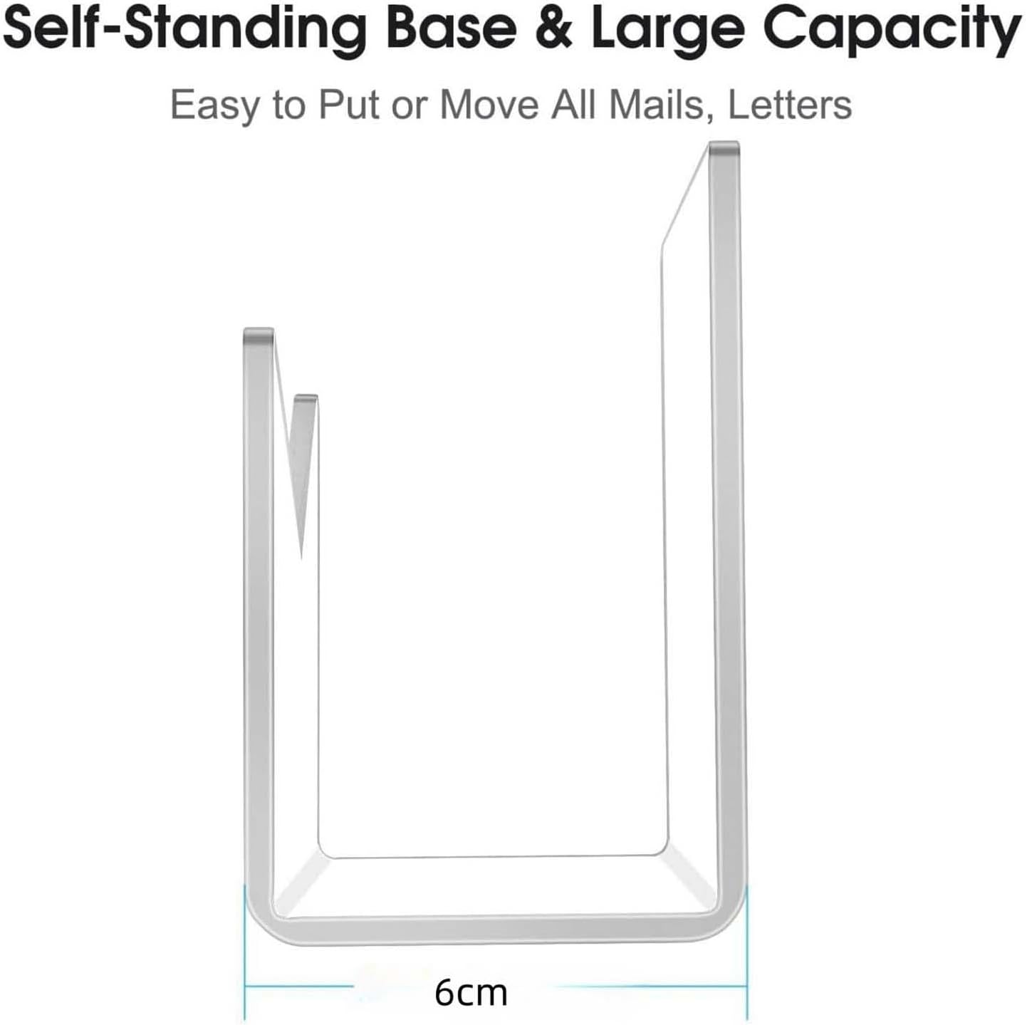 Desktop Letter Holder Mail Holder Organizer Notebook Envelope Holder Mail Sorter Paper Letter Rack File Holder for Countertop