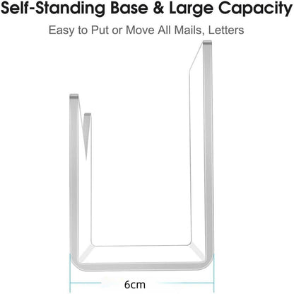 Desktop Letter Holder Mail Holder Organizer Notebook Envelope Holder Mail Sorter Paper Letter Rack File Holder for Countertop