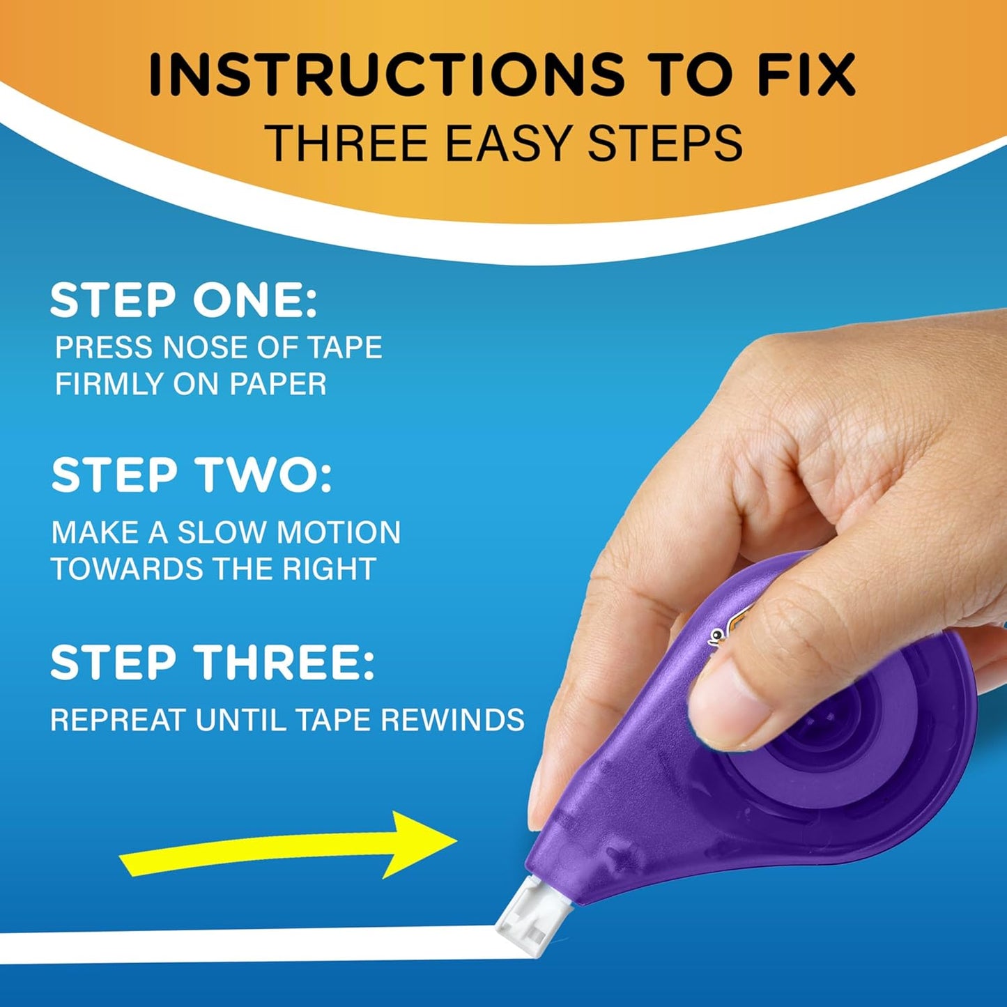 Wite-Out EZ Correct Tear-Resistant Correction Tape with 39.3 ft of Tape, 10-Count Pack in White