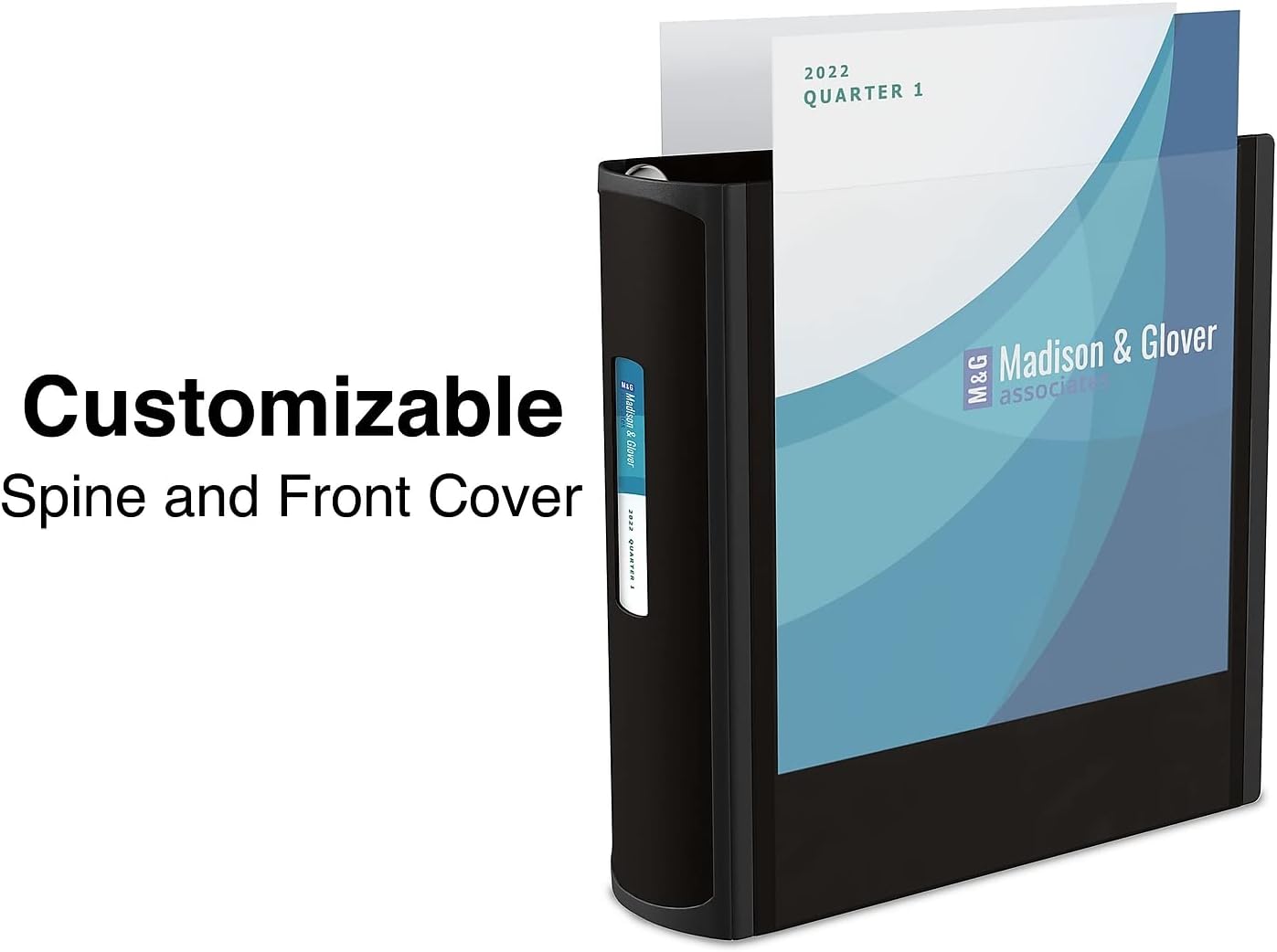 2-Inch 3-Ring Better Binder, Durable View Binder for Office & School Storage, Black, 2-Pack