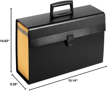 Pendaflex Portafile Expanding Organizer, 15 1/8"x 10 5/8", Black (01156)