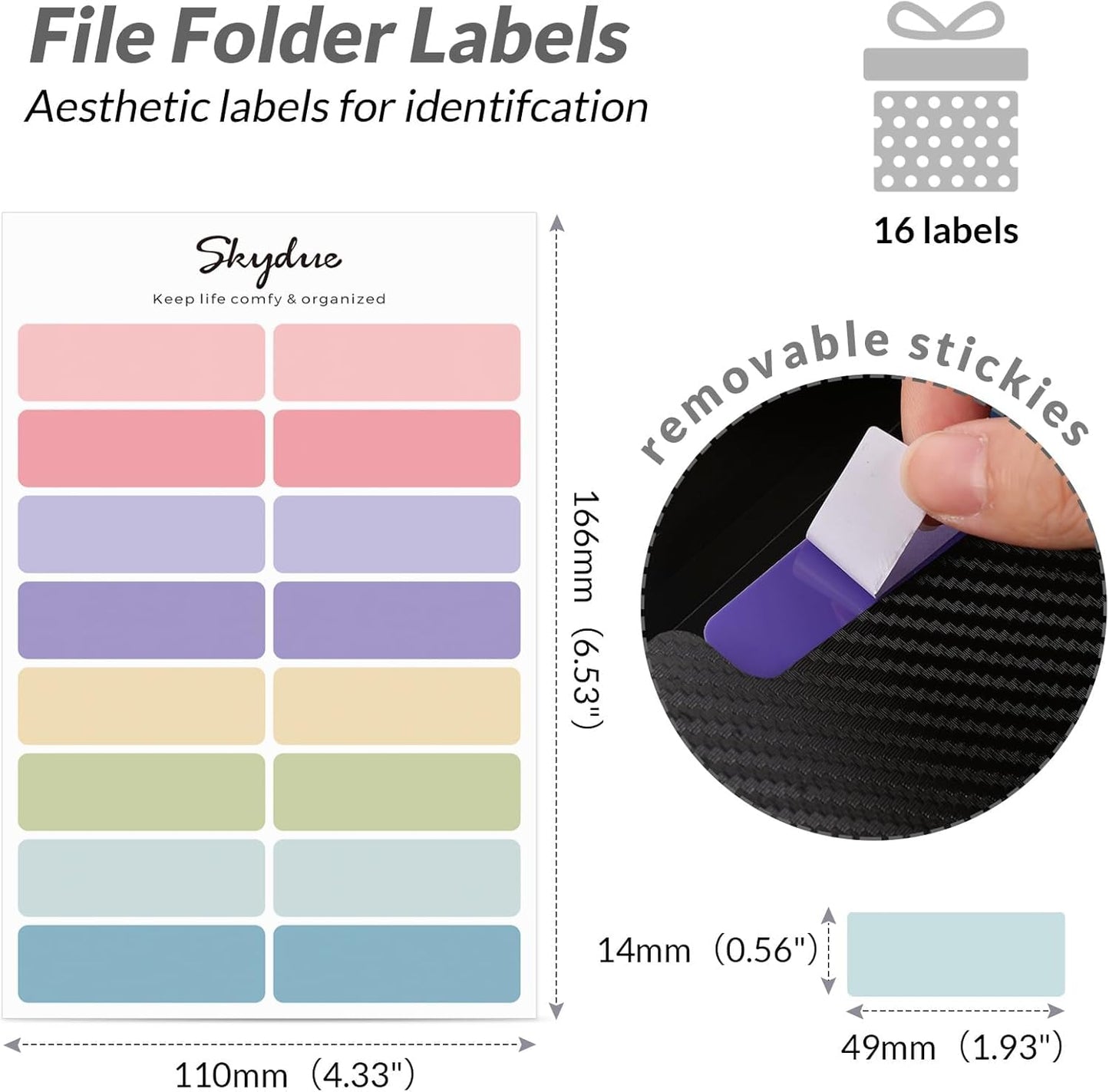 Expanding File Folder with 7 Pockets, Accordion File Organizer, Folders for Documents, Portable Receipt Paper Organizer, Letter Size Filing Folder School Office Supplies, Black