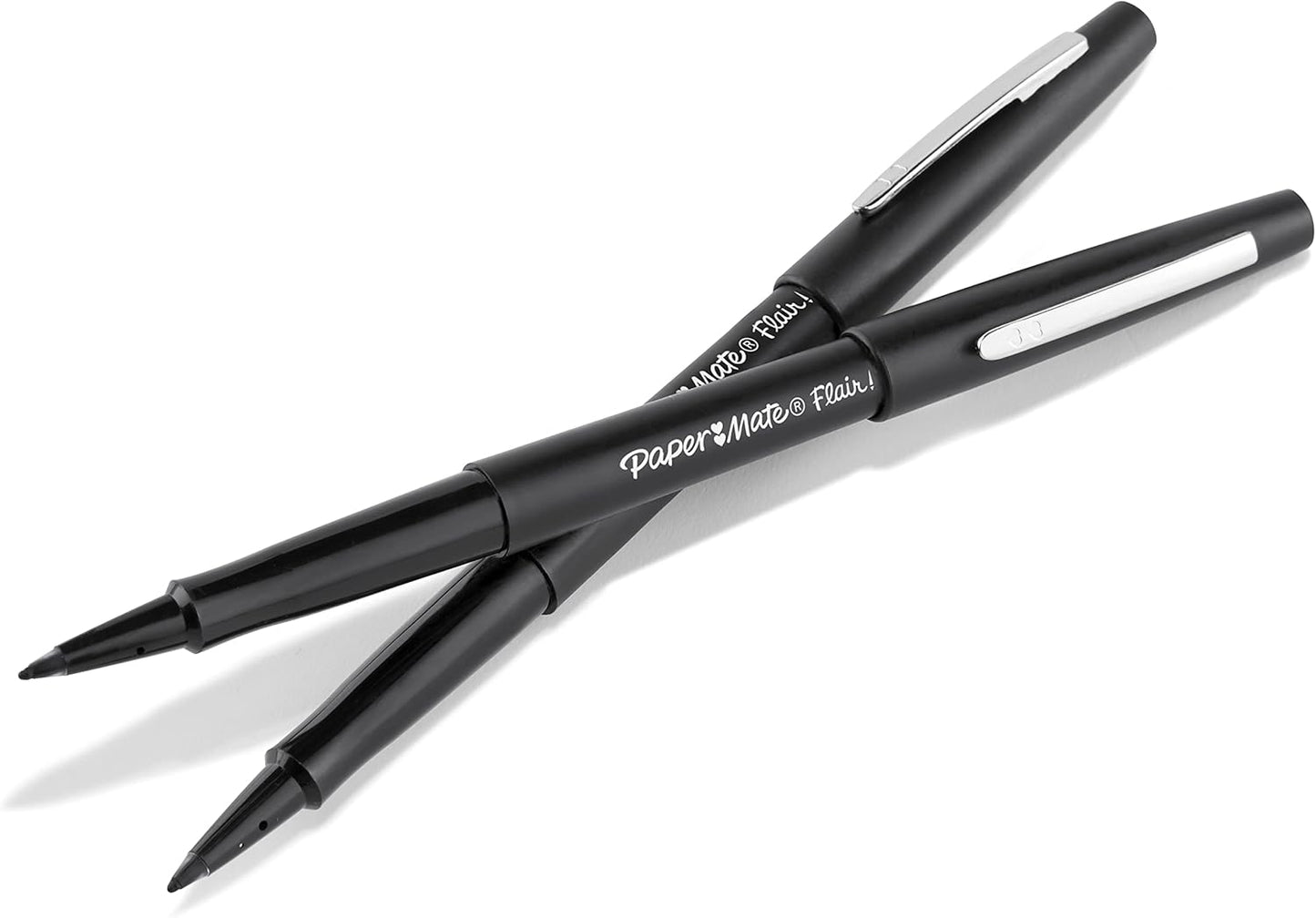 Flair Felt Tip Pens, Medium Point (0.7mm), Black, 2 Count
